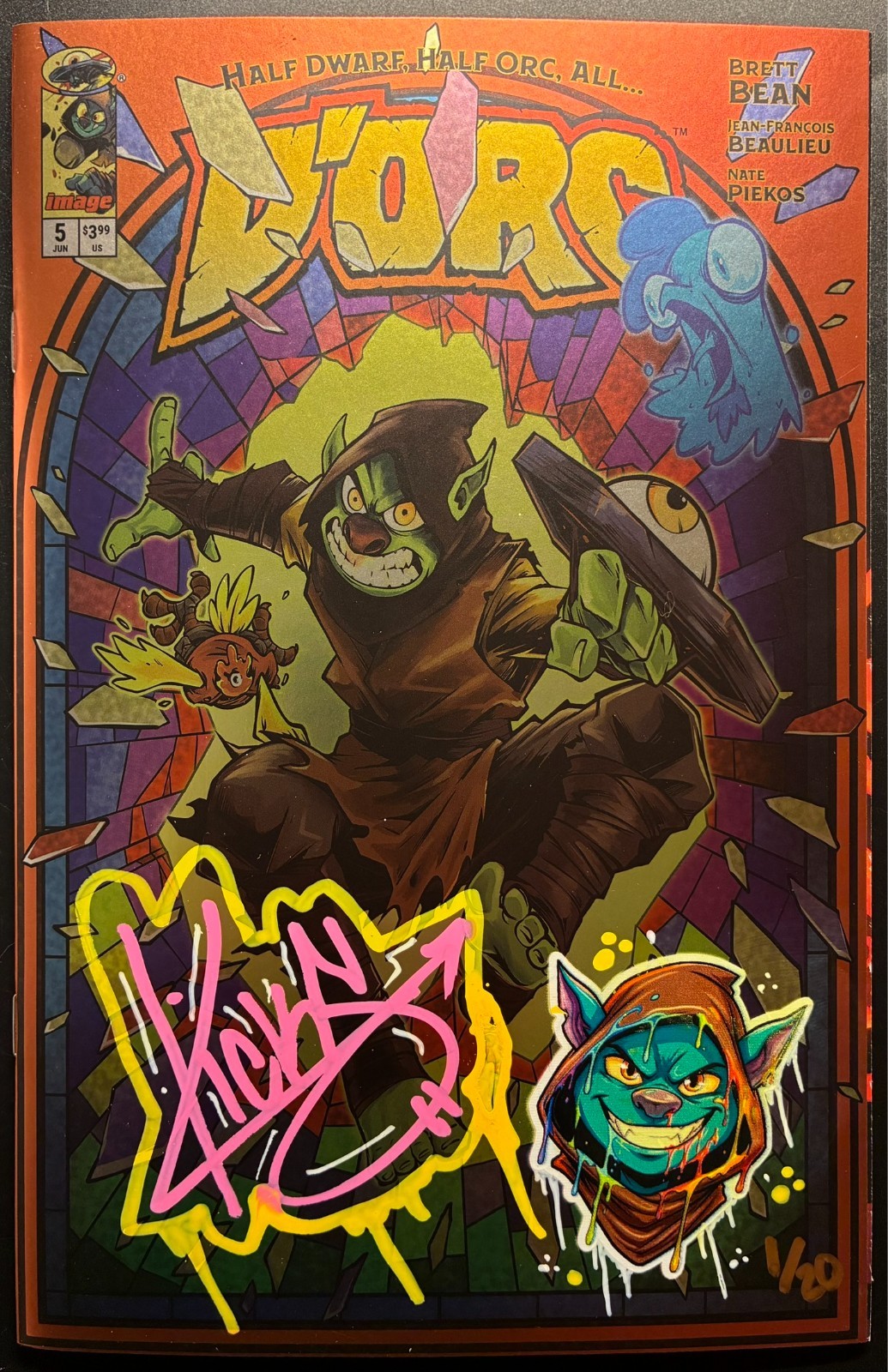 DORC #5 with Graffiti SIGNATURE & REMARK by KICKSTRADOMIS LTD 1/20 - Alpha