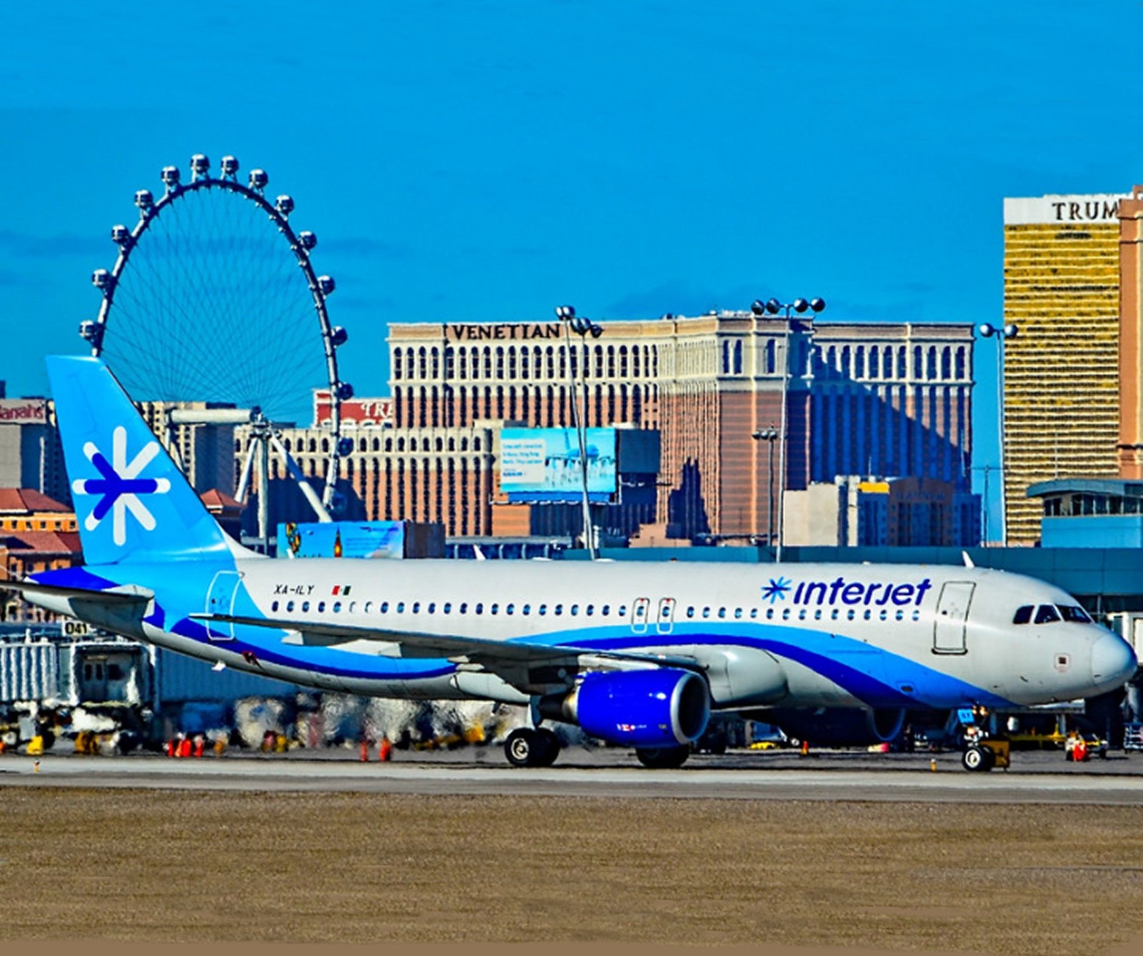 INTERJET Airbus A320 @ Las Vegas Airline PHOTO (194-i)