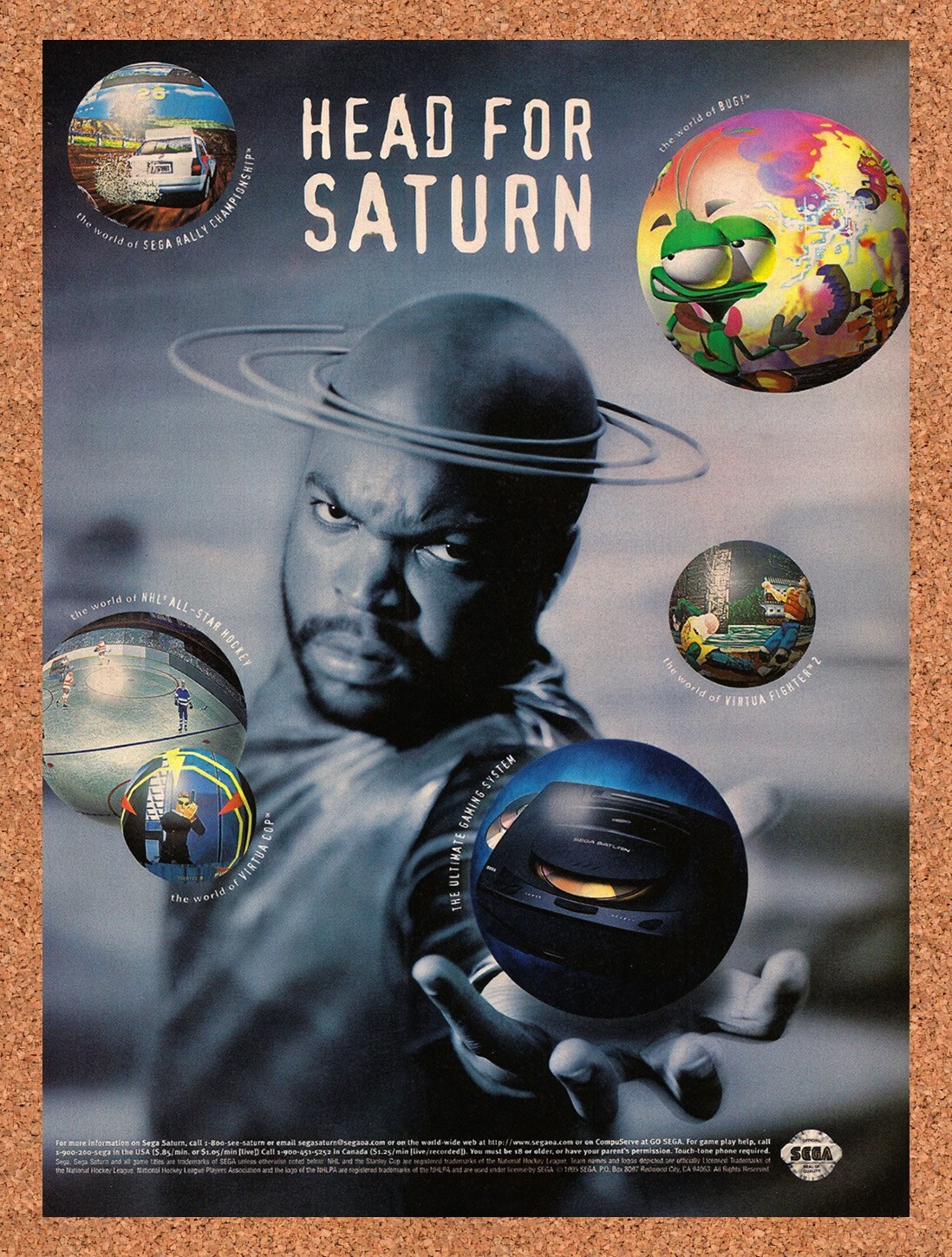 1994 Sega Saturn Console Original Advertisement / Retro Promo vc2
