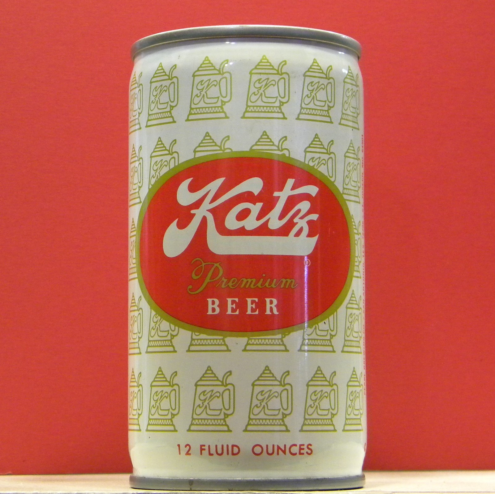 Katz Beer 12 oz Steel Can Pearl San Antonio Texas St Joseph Missouri J46 H/G B/O