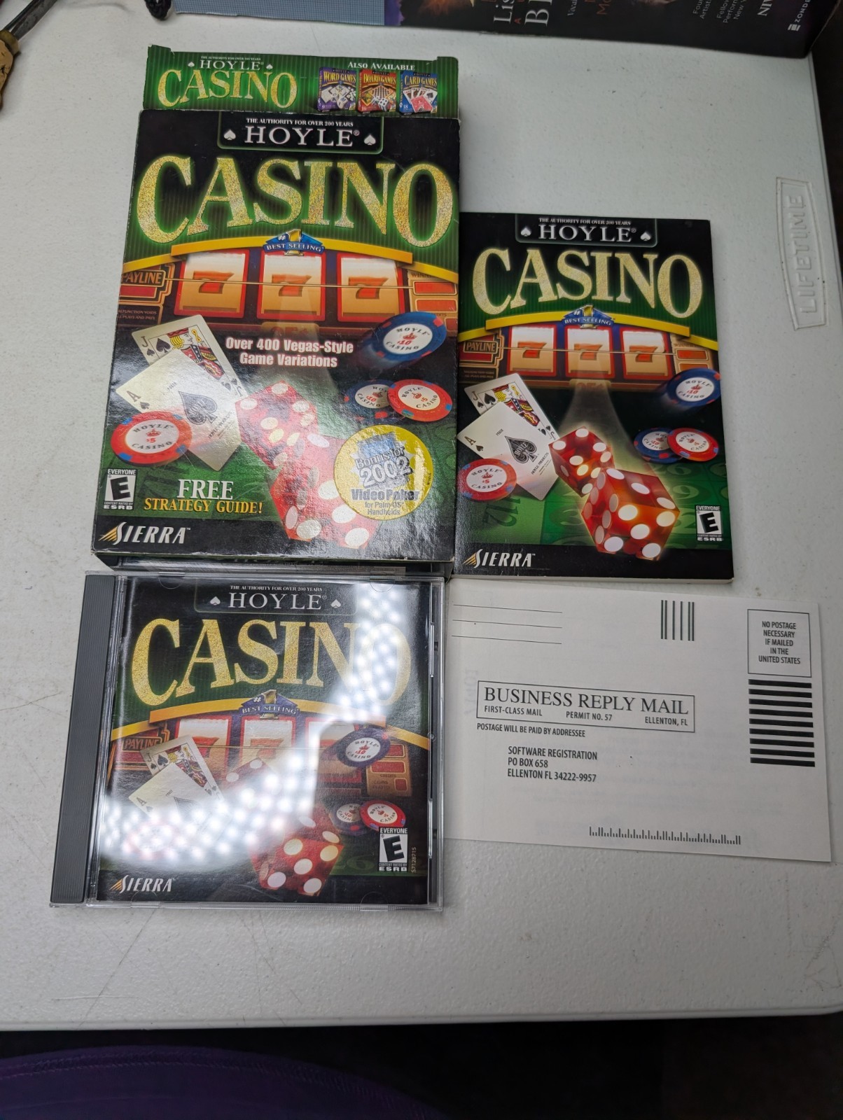Hoyle Casino 2001 (Windows/Mac, 2001) Complete CIB Clean Strategy Table Cards