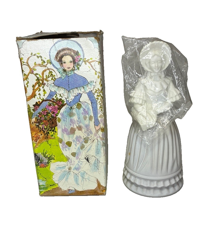 Vintage Avon Fashion Figurine Victorian Bird of Paradise Cologne 4 Oz NOB Full