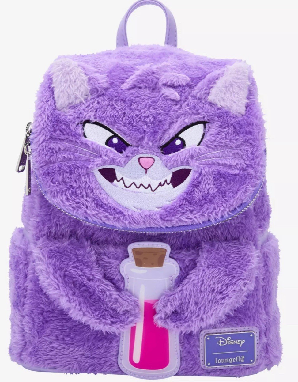 LOUNGEFLY DISNEY EMPEROR’S NEW GROOVE CAT YZMA PLUSH W/MOBILE TAIL BACKPACK NWT