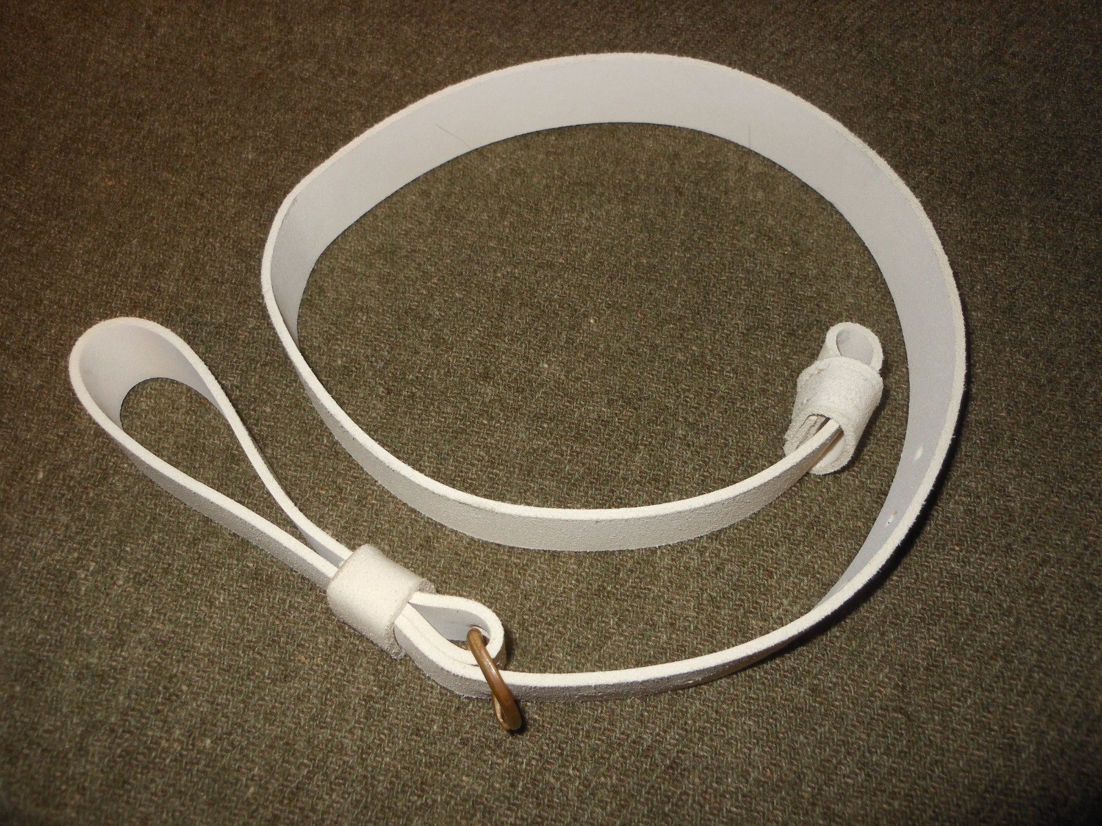 Reproduction White buff sling for Enfield Rifle Musket, Civil War made in USA