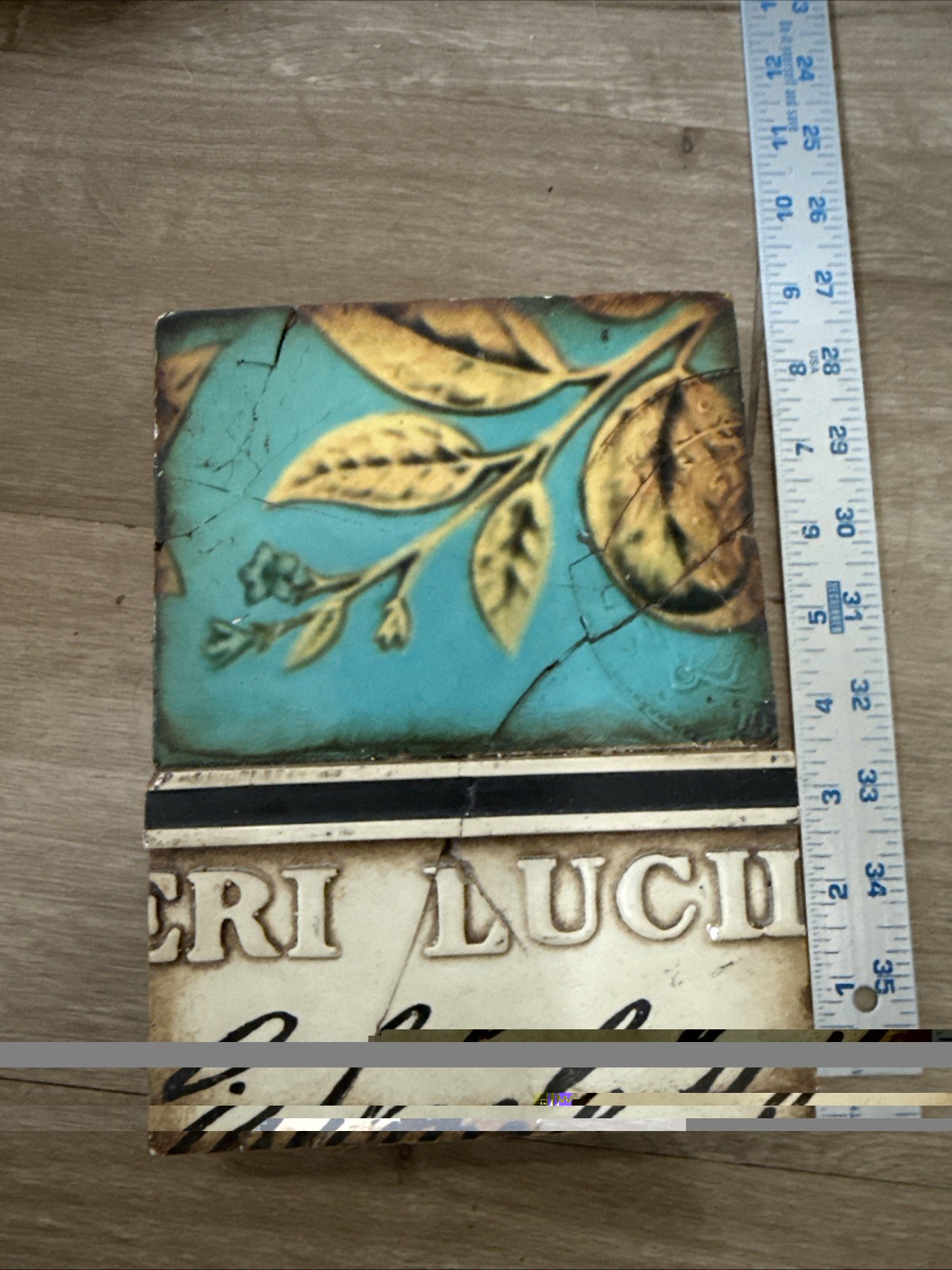 Vintage Sid Dickens Memory Block  Retired Wall Tile Made In Canada