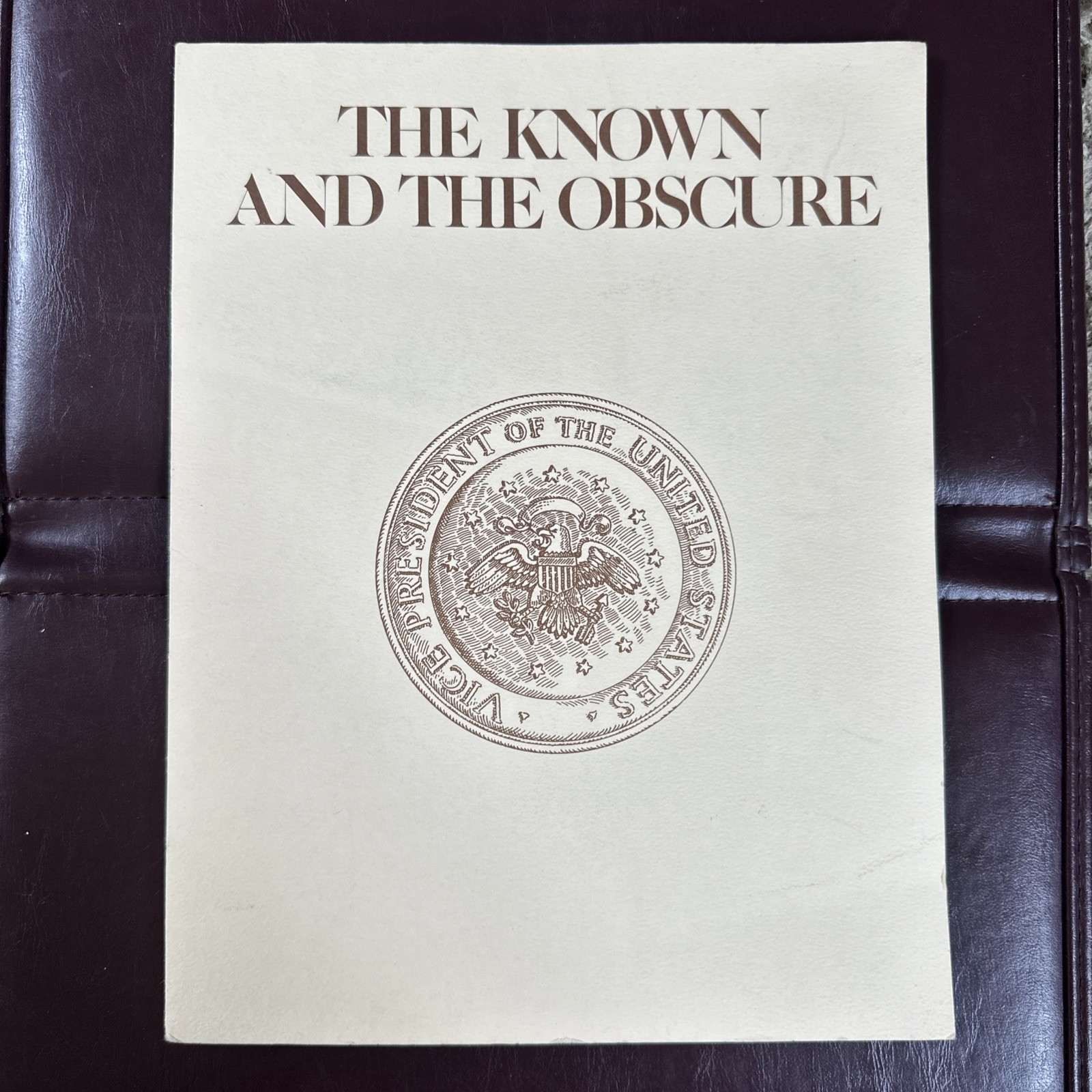 Lederle Pathilon “The Known & The Obscure” Pharma Brochure Vice Presidents of US