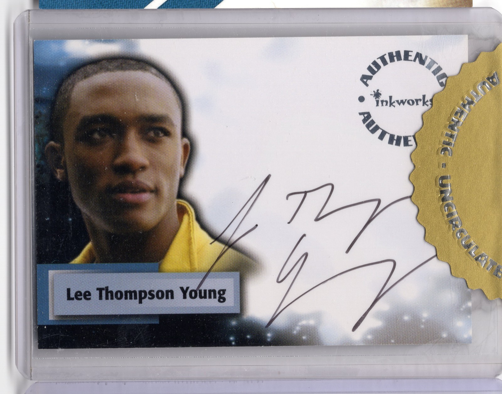 2006 Inkworks Smallville Season 5 Auto #A38 Lee Thompson Young as Cyborg
