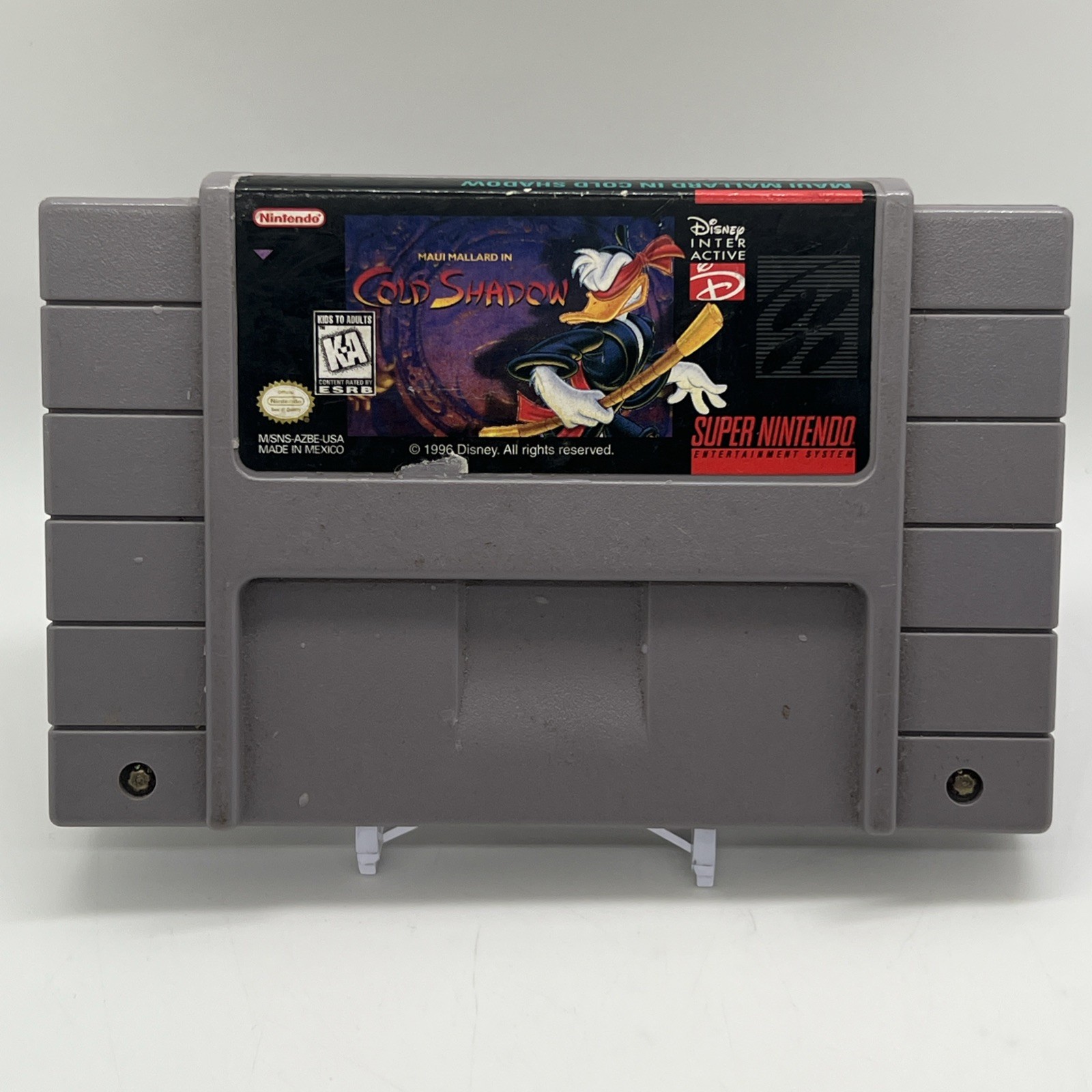 Maui Mallard in Cold Shadow Auth Game Cart SNES TESTED