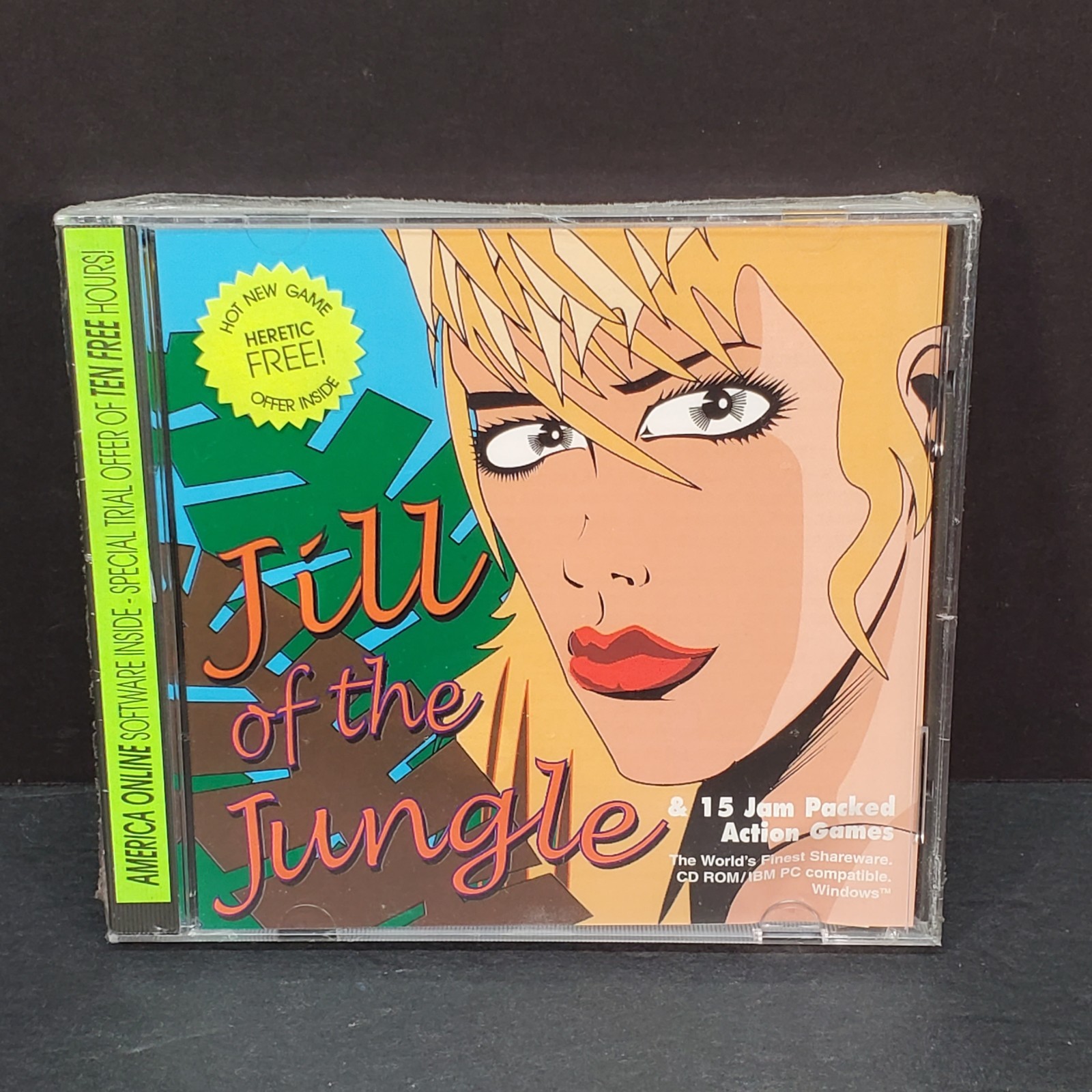 Jill of the Jungle & 15 Jam Packed Action Games CD ROM/IBM PC Windows SEALED