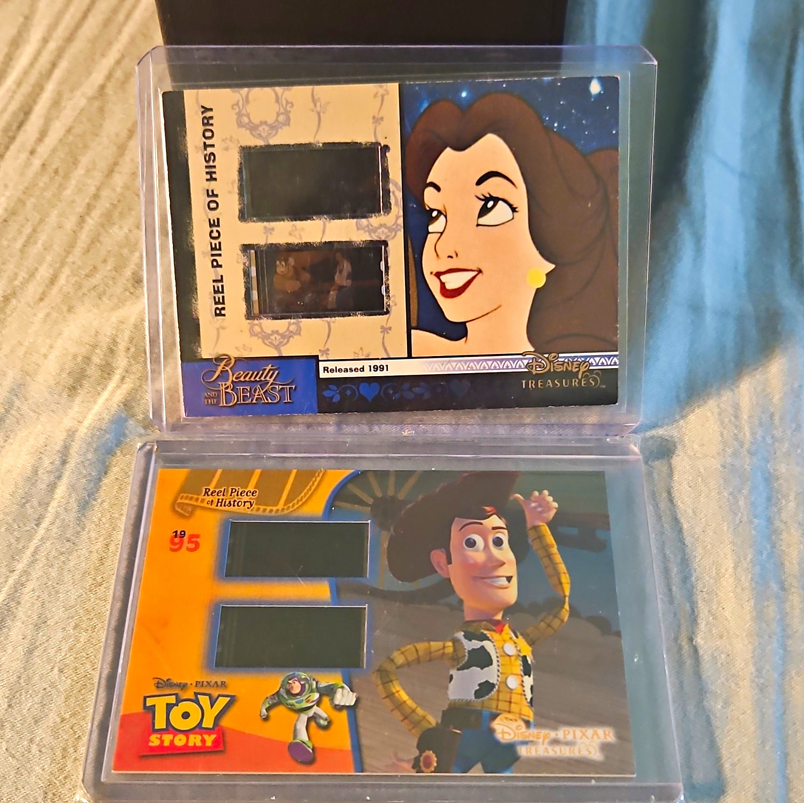 Upper Deck Disney Treasures Reel Piece of History 2 Cards Actual Movie Frame 🔥