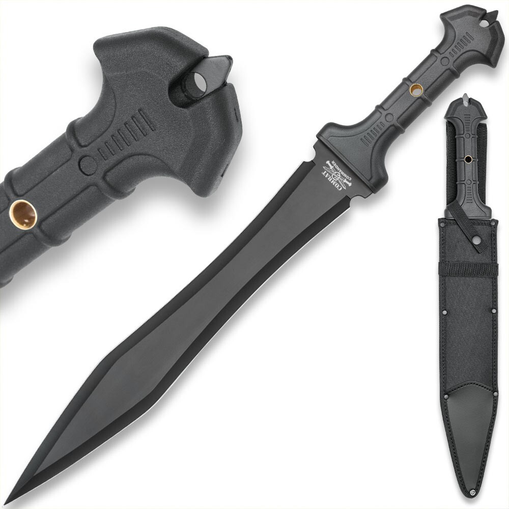 Combat Commander Gladiator Sword with Sheath | Full Tang | 24