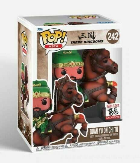 Funko Pop Asia Three Kingdoms Guan Yu on Chi Tu Exclusive #242 Vinyl Figure