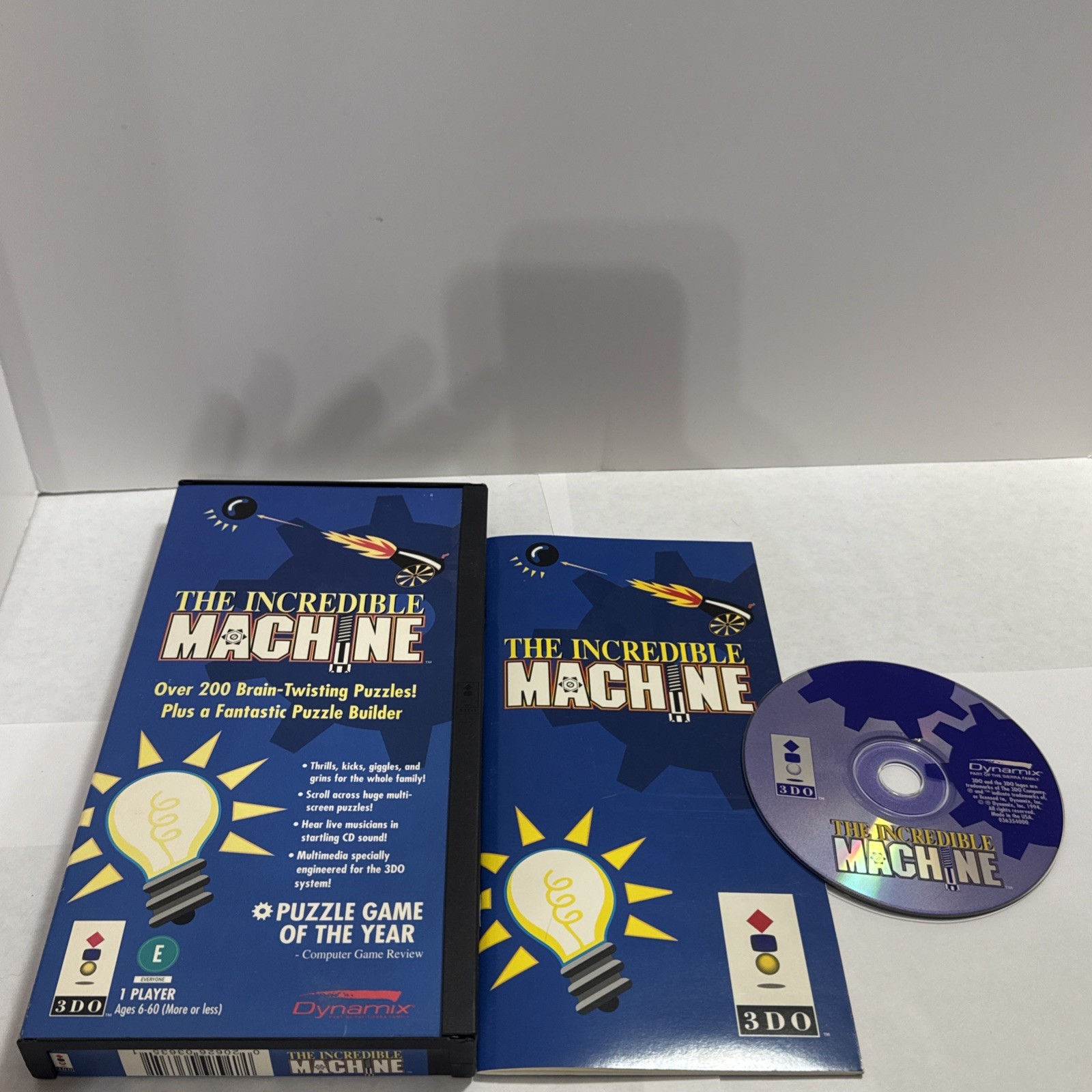 The Incredible Machine Panasonic 3DO Authentic Long Box Complete CIB