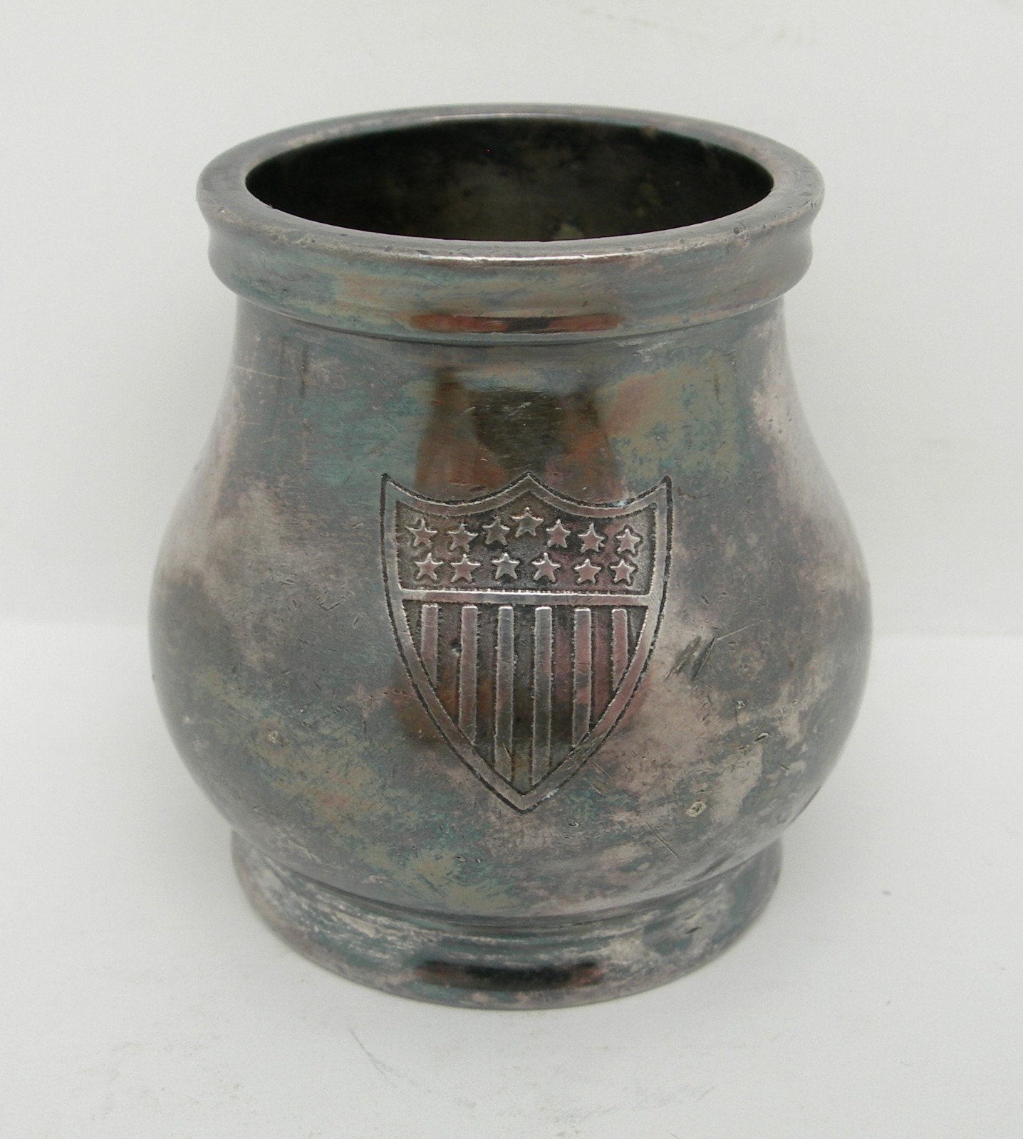 US Coast Guard - 1924 - Prohibition Era - Steamship Silver Toothpick Holder
