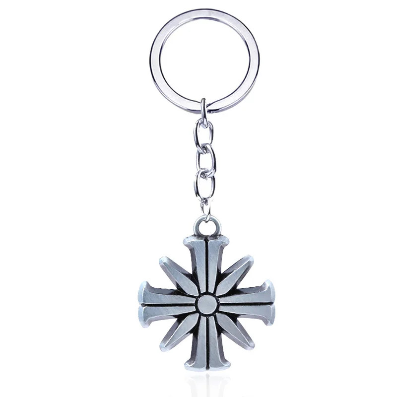 Far Cry Keychain Farcy Eden's Gate Pendant Key Chain for Women Men Keyring Jewel
