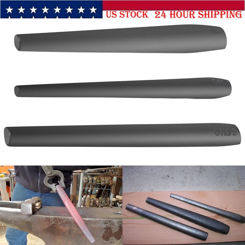 3Pcs Blacksmith Knifemakers Tomahawk, Large Hammer and Mouse ax Drift Tool Set