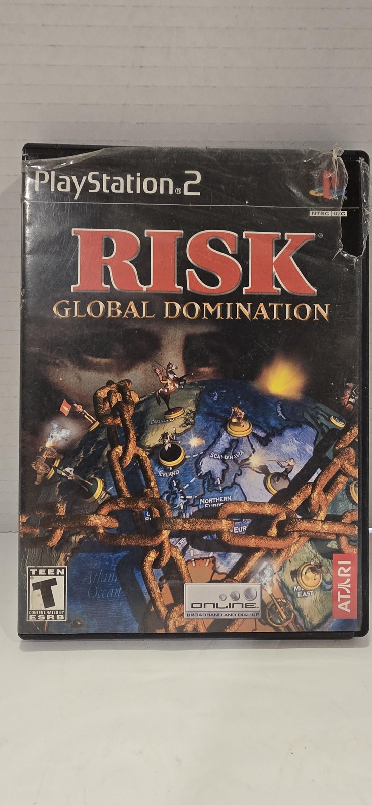 Risk Global Domination PlayStation 2 PS2 Game Disc Case T Atari NTSC-U/C 2003