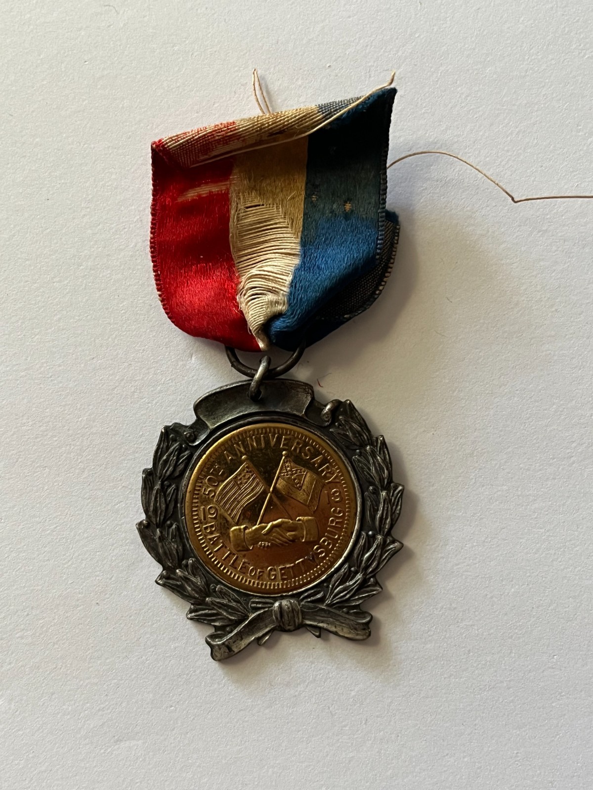 GETTYSBURG SOUVENIR * 50TH ANNIVERSARY OF THE BATTLE * 1913 MEDAL *