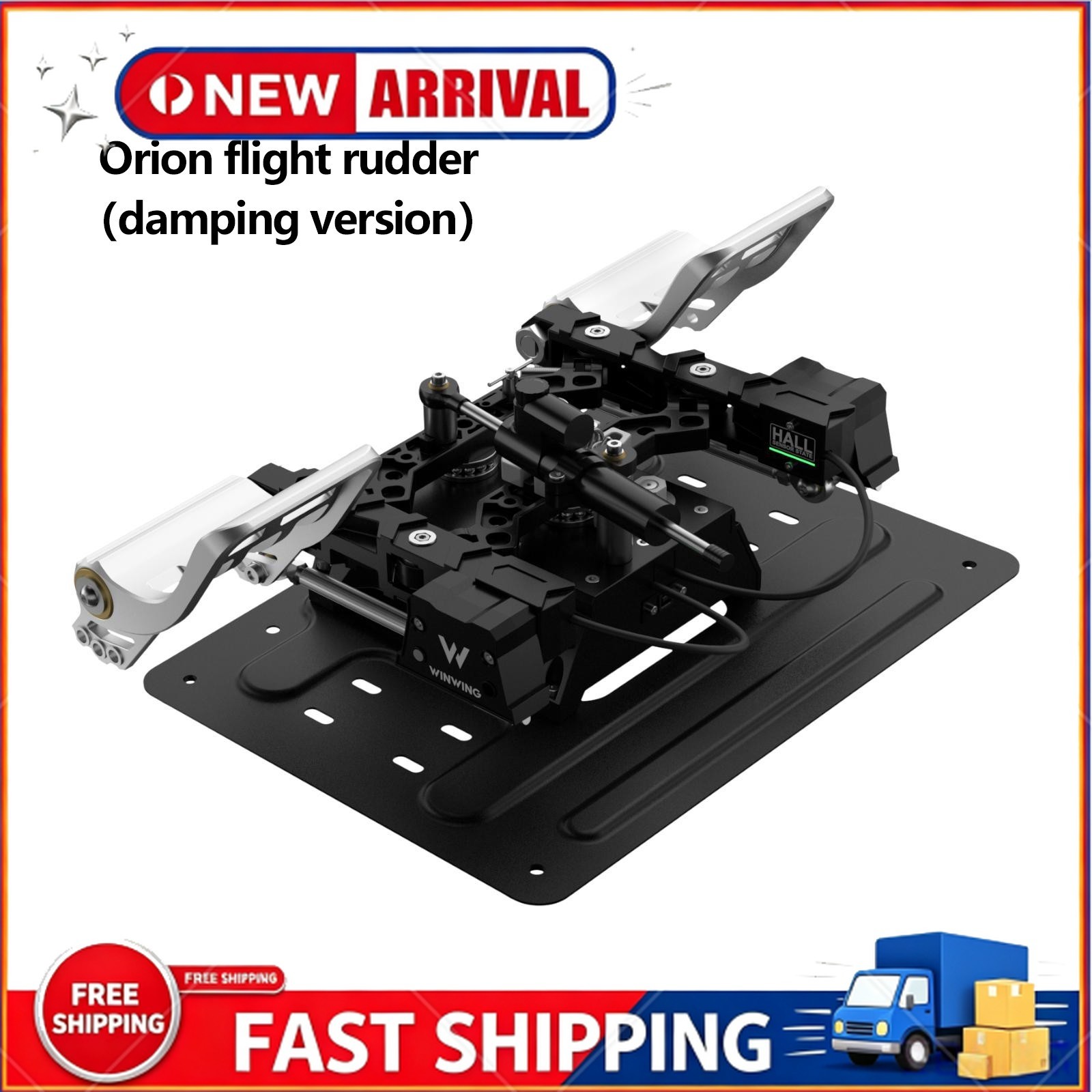 WINWING R1 Damper Edition Orion Metal Flight Simulator Rudder Pedal ot25 xKSteA