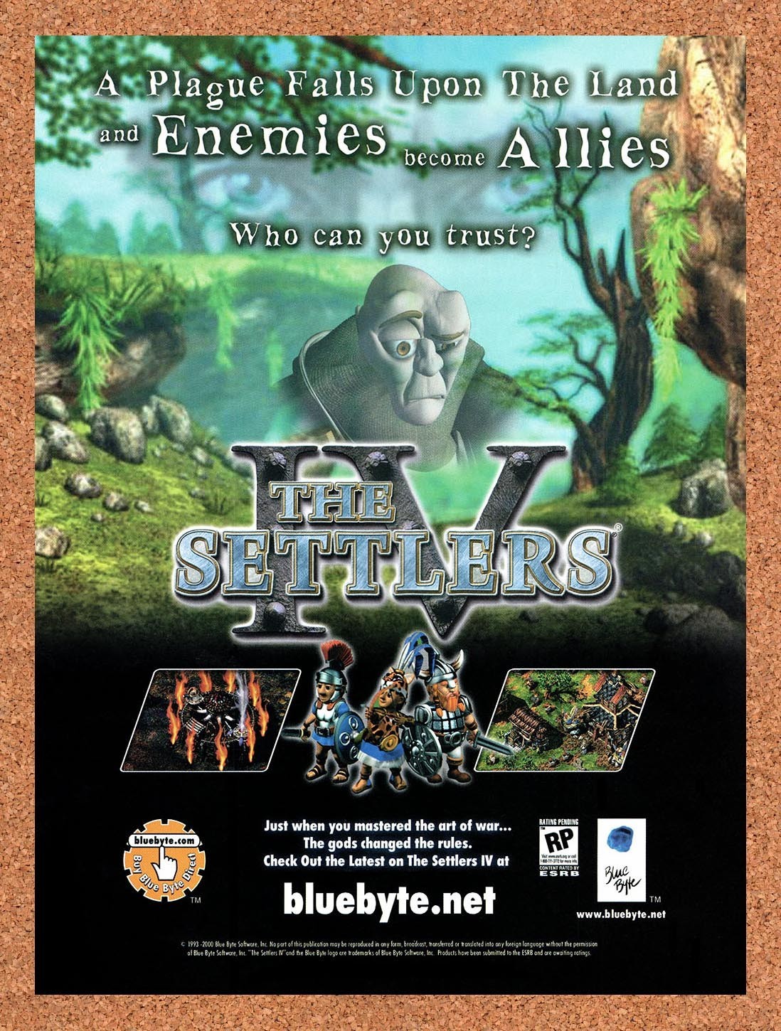 2000 The Settlers IV PC Original Advertisement / Retro Promo v2