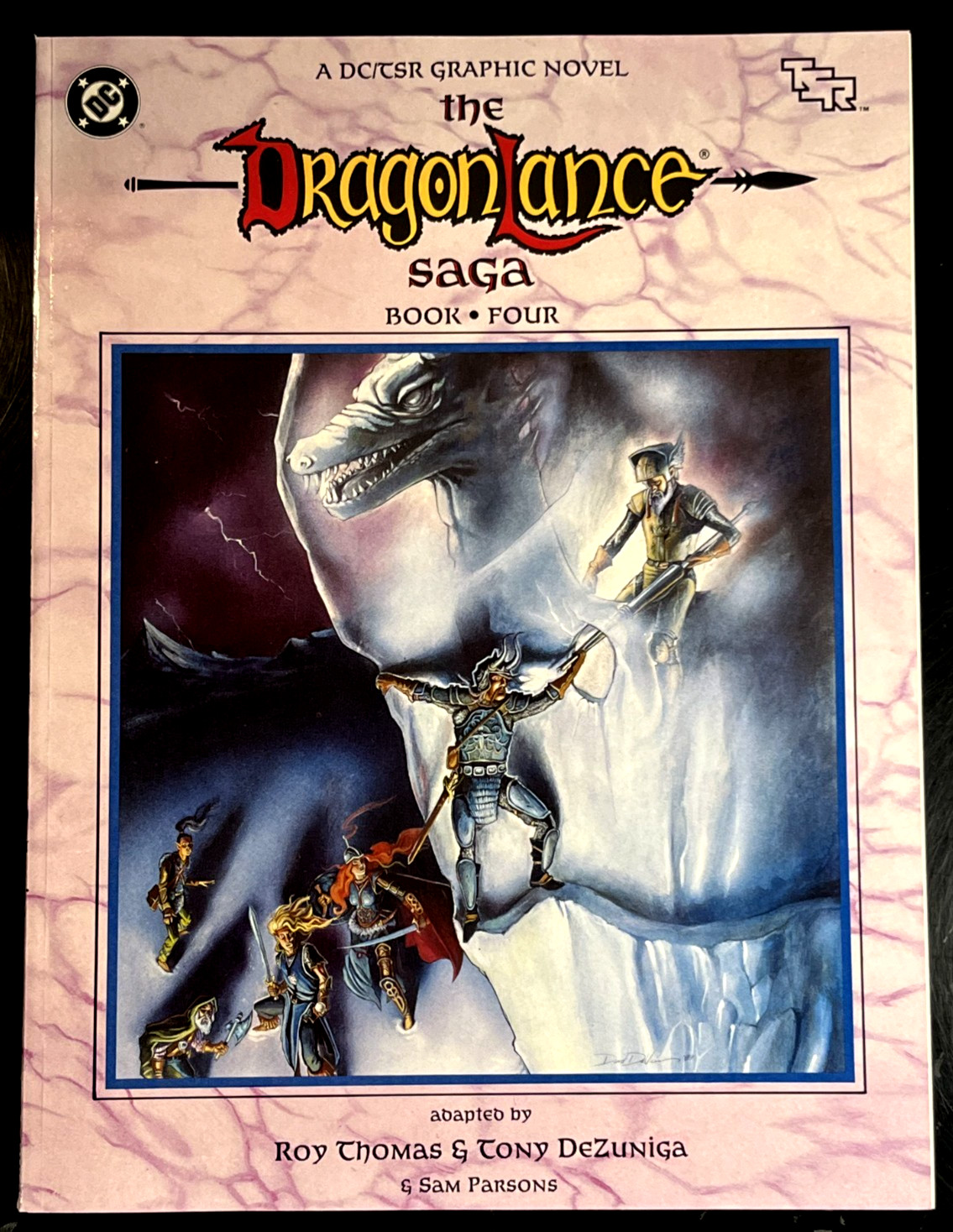 High Grade DRAGONLANCE SAGA Book 4 1st Print 1990 TSR DC Comic Graphic Novel PB