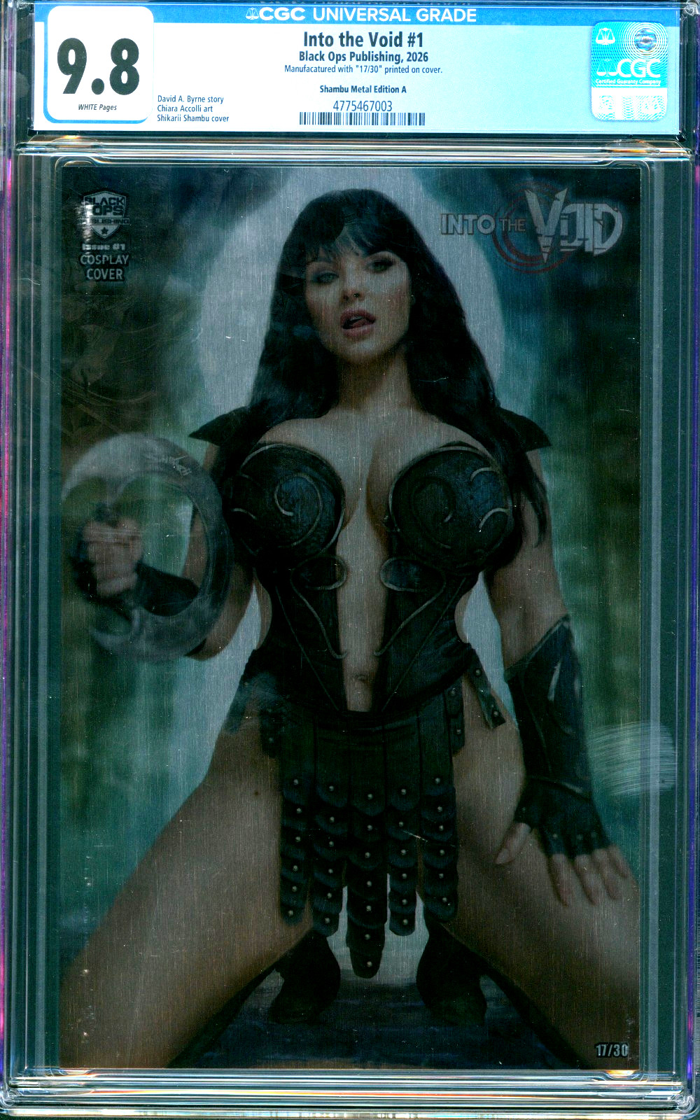 Into the Void #1 Shikarii Lucy Lawless Xena Samurai METAL CGC 9.8