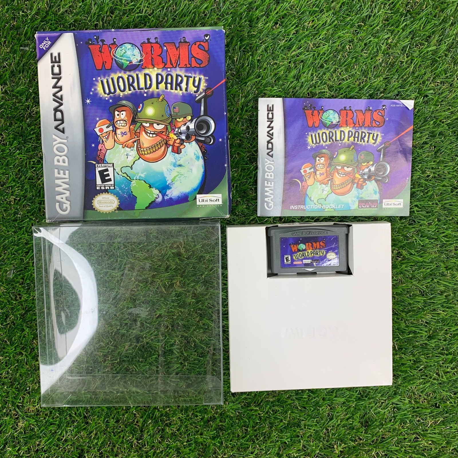 Worms World Party GBA Nintendo Game Boy Advance CIB Complete Authentic 2002
