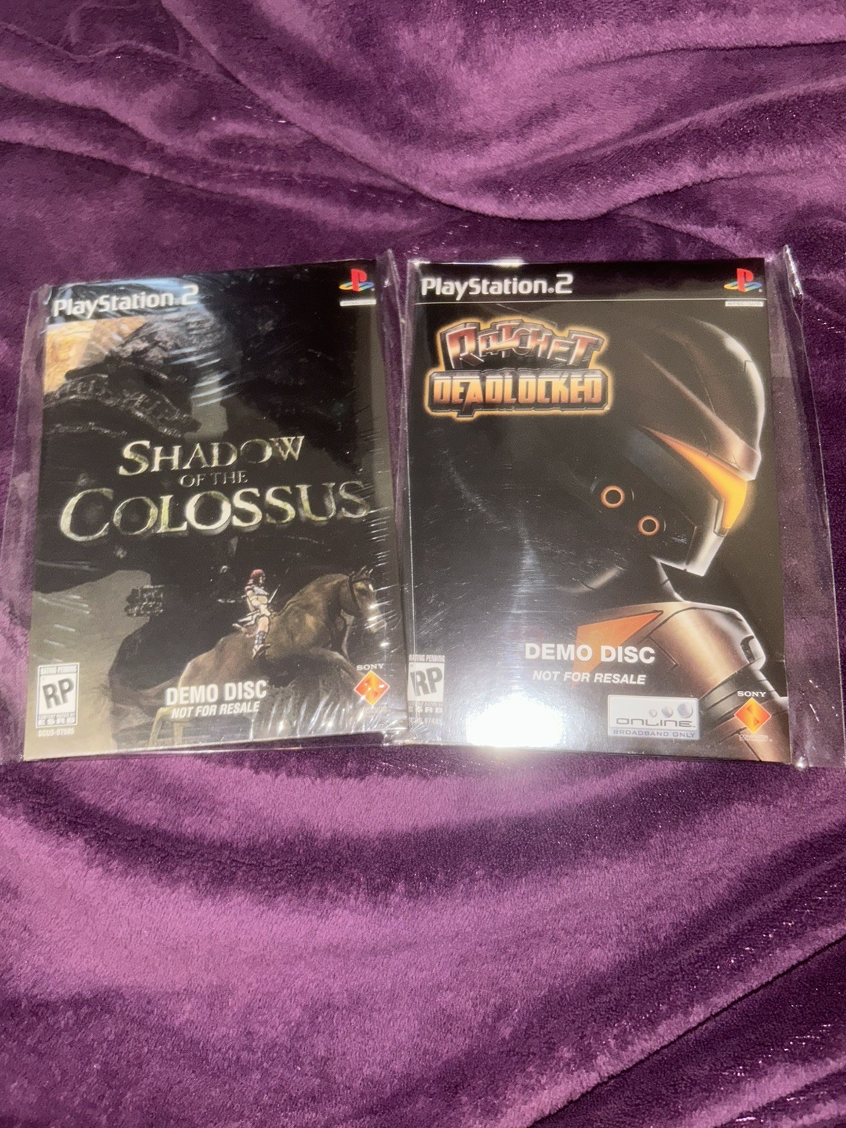 NEW PS2 Demo Disc Lot Ratchet Deadlocked Shadow Of The Colossus Rare Playstation