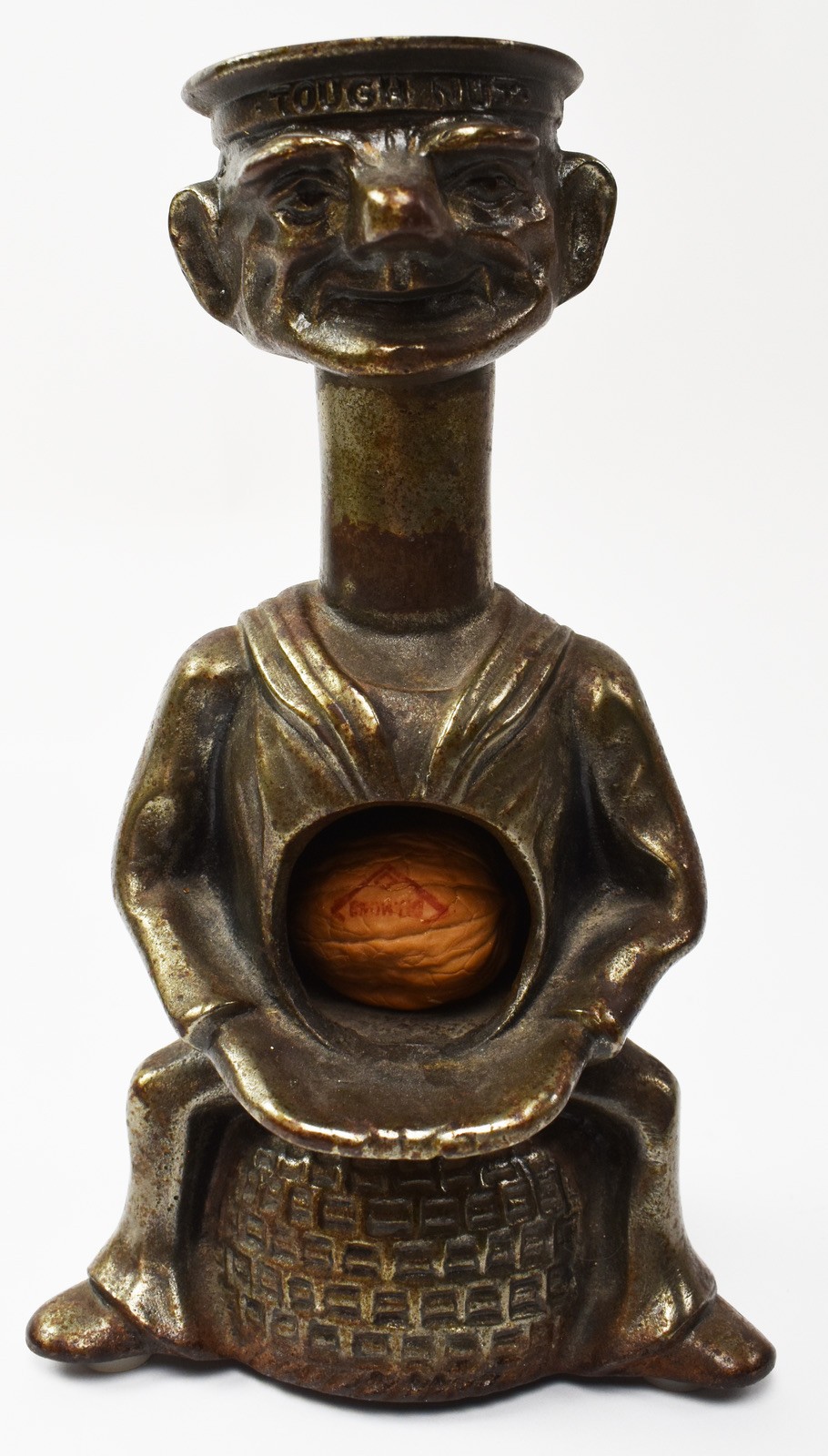Antique Cast Iron Tough Nut Figural Sailor Nutcracker AM4