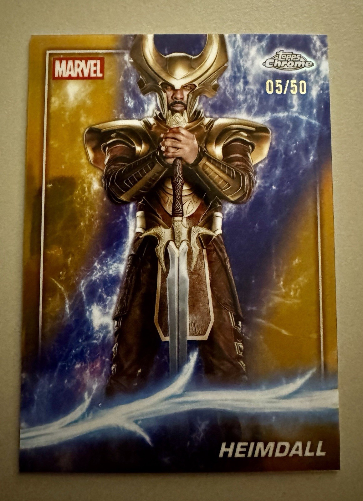 Topps Chrome Marvel Studios 2025 Heimdall #12 - Idris Elba 05/50