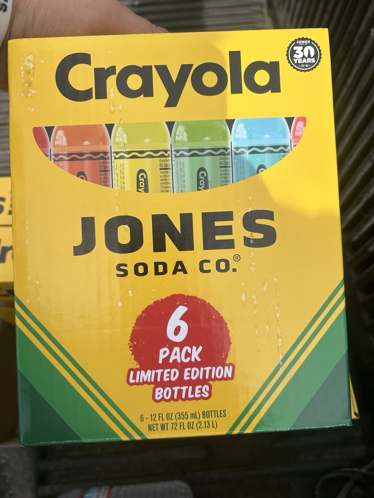 NEW/FACTORY SEALED Crayola x Jones Soda 6-Pack w/ ALL ACCESSORIES INCLUDED 