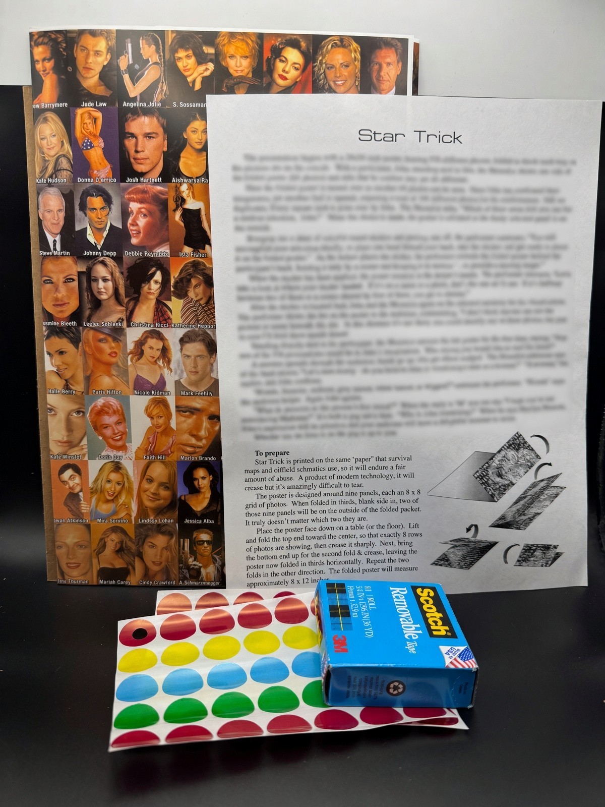 STAR TRICK - By Larry Becker & Lee Earle - Stage & Parlor Celebrity Prediction