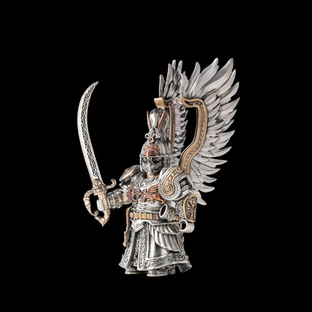 Jan Wolski Winged Hussar Figurine Magnetic Metal Polish Knight Collectible