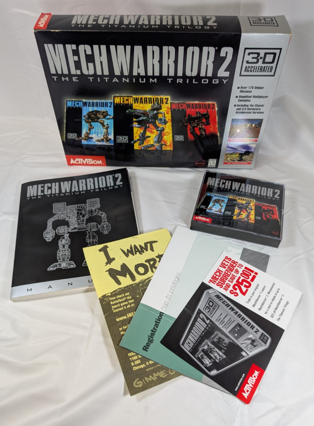 MechWarrior 2 The Titanium Trilogy Complete PC Big Box - RARE CIB