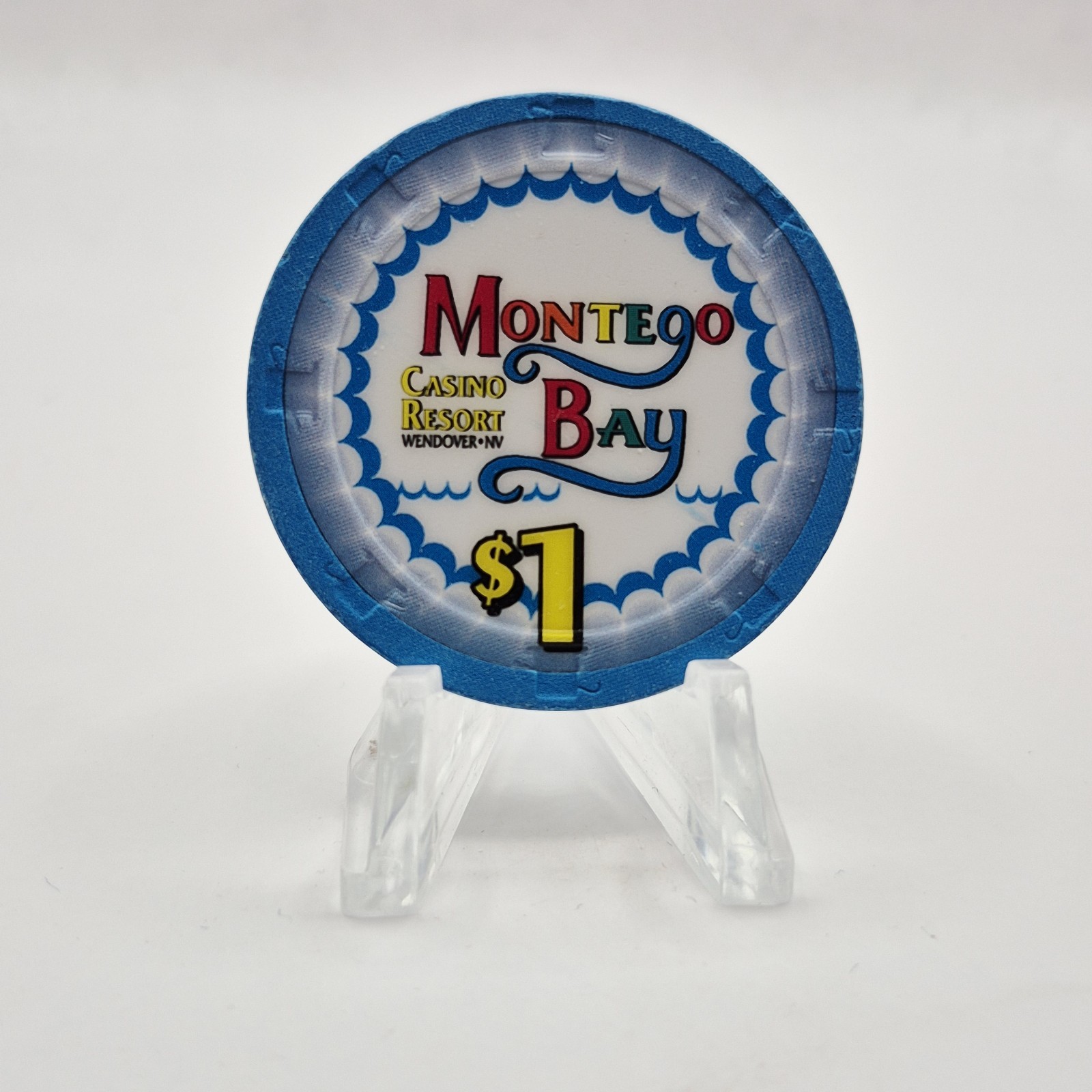 Montego Bay Casino Resort Wendover Nevada 2002 $1 Casino Chip E1570