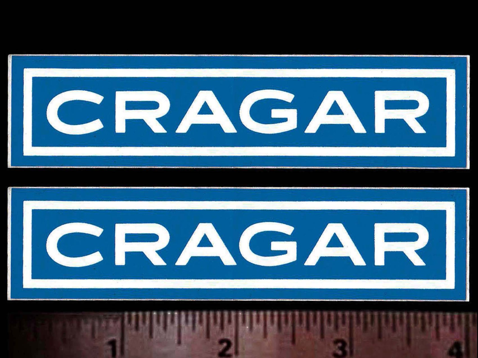 CRAGAR Wheels - Set of 2 Original Vintage 1960’s 70's Racing Decals/Stickers 4