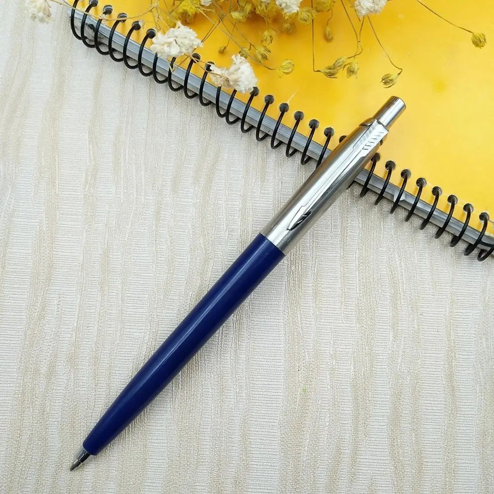 Blue & Chrome Metal Ballpoint Pen, Medium Point, Royal Blue Ink, New in Box