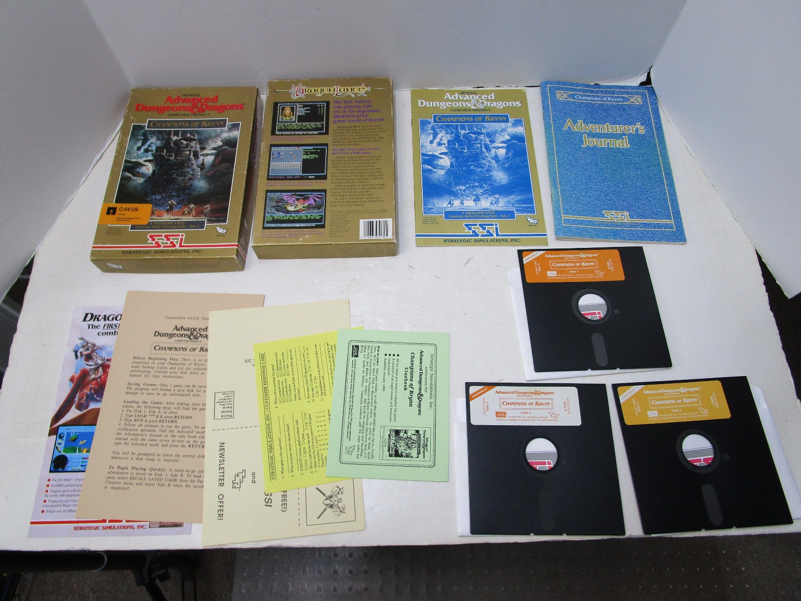 CHAMPIONS OF KRYNN FOR COMMODORE 64 128 GAME BY SSI TESTED & WORKING 🕹️