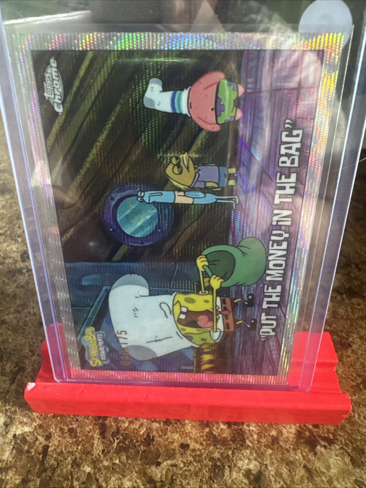 Topps Chrome SpongeBob SquarePants Card #93 Put The Money In The Bag /175
