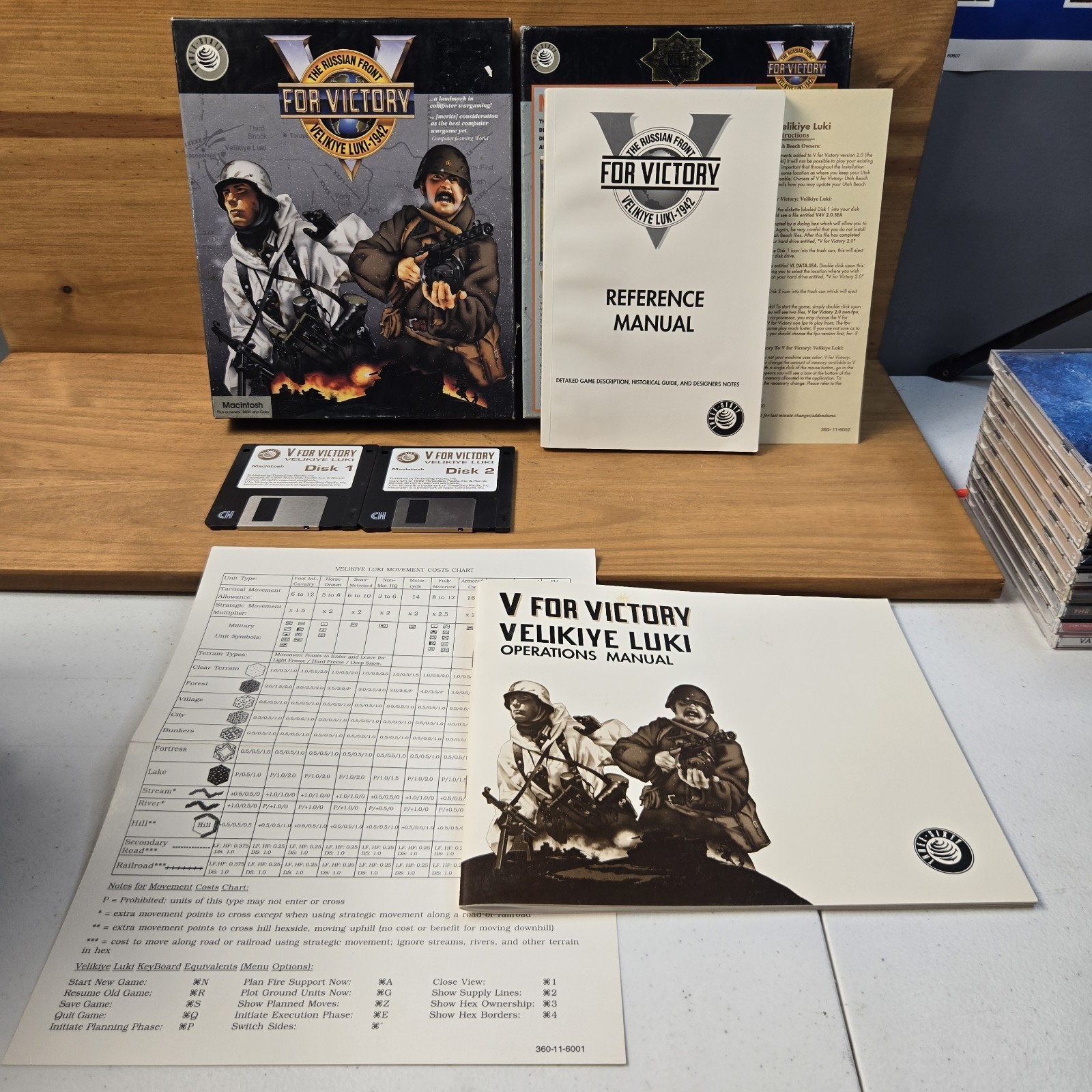 V for Victory Velikiye Luki Three-Sixty Pacific Macintosh PC Complete 