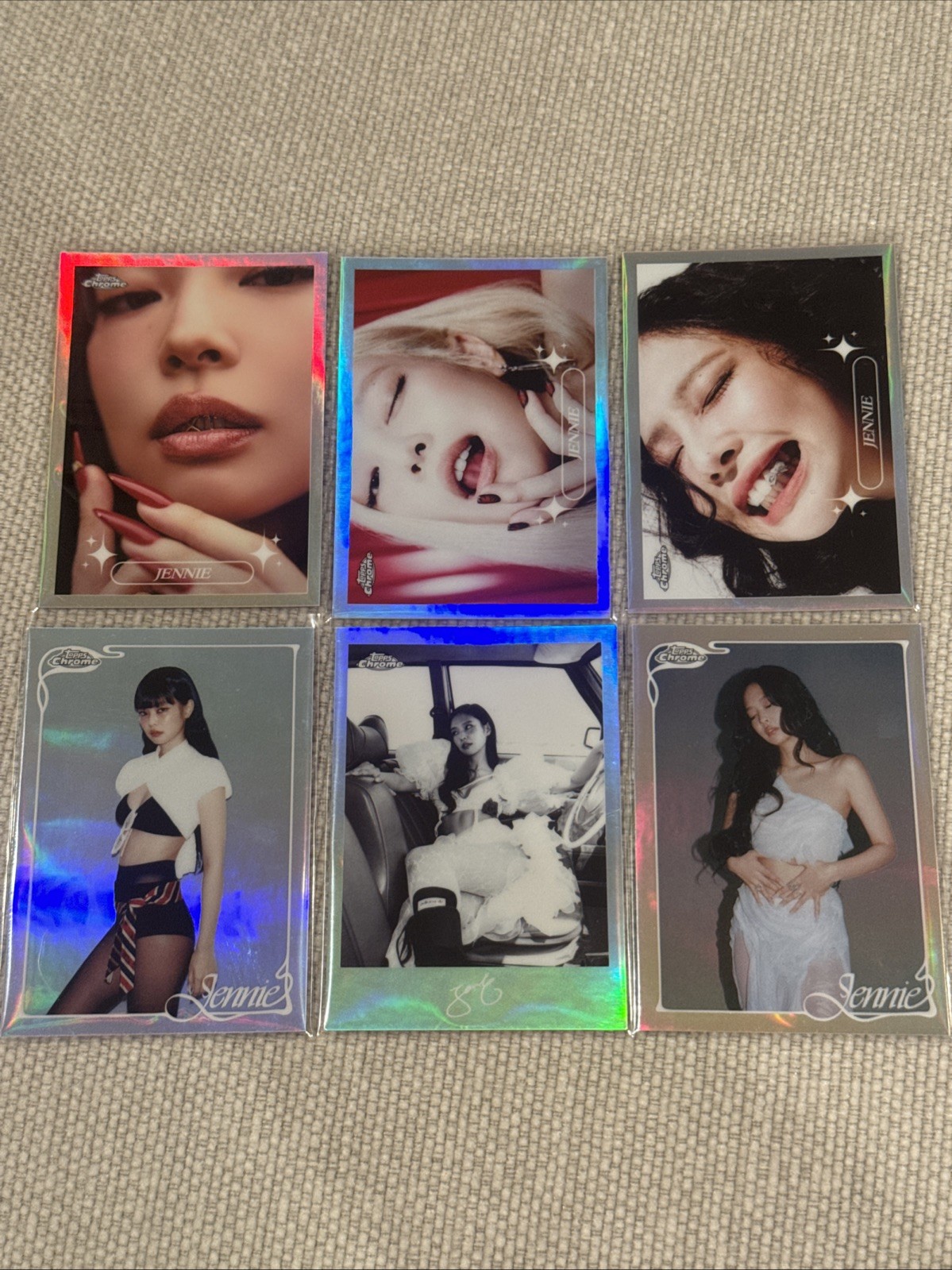 Topps Chrome 2026 x Jennie Refractor 6 Card Lot
