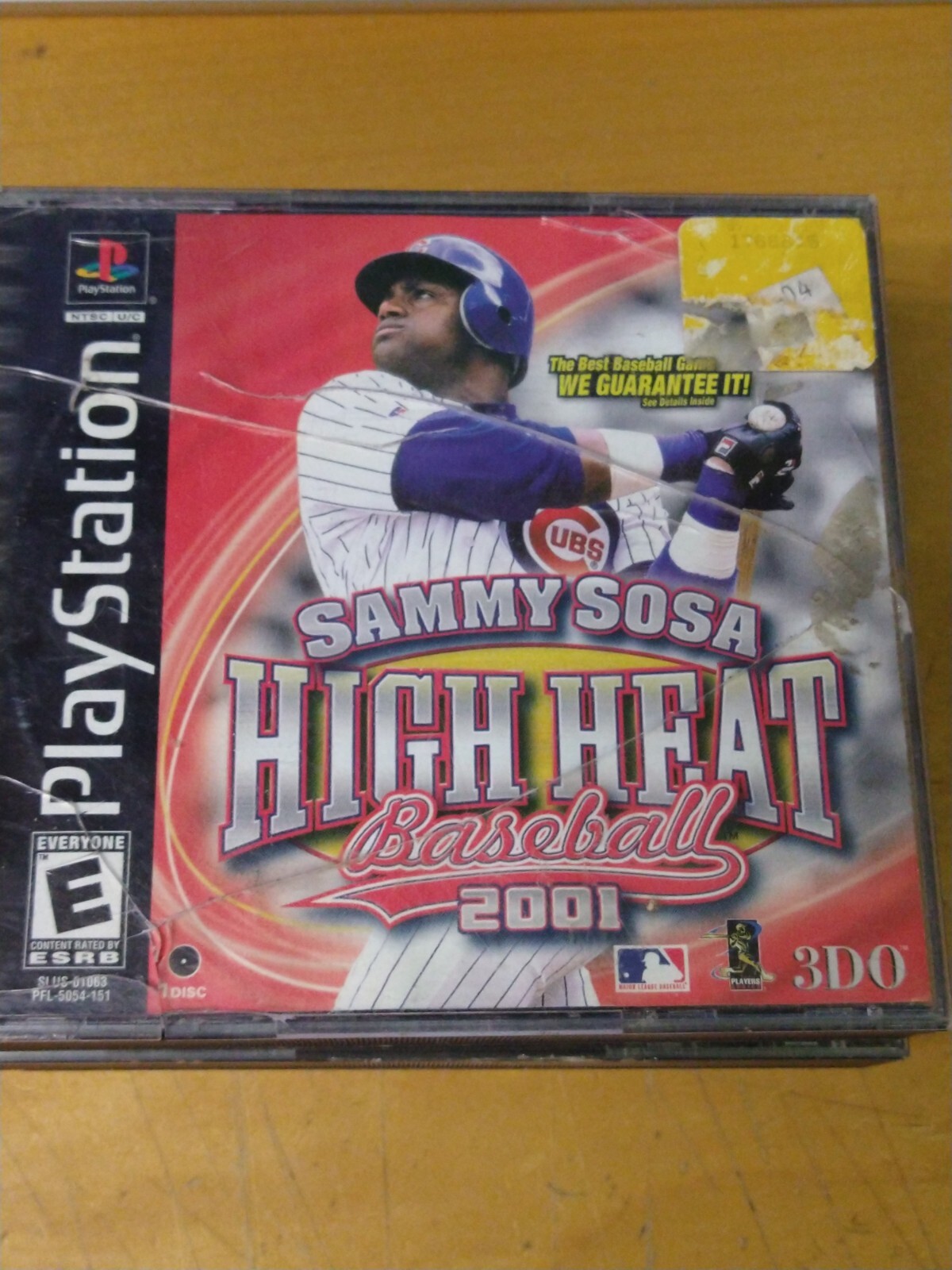 Sammy Sosa High Heat Baseball 2001 Black Label PlayStation 1 PS1 jewel case crac