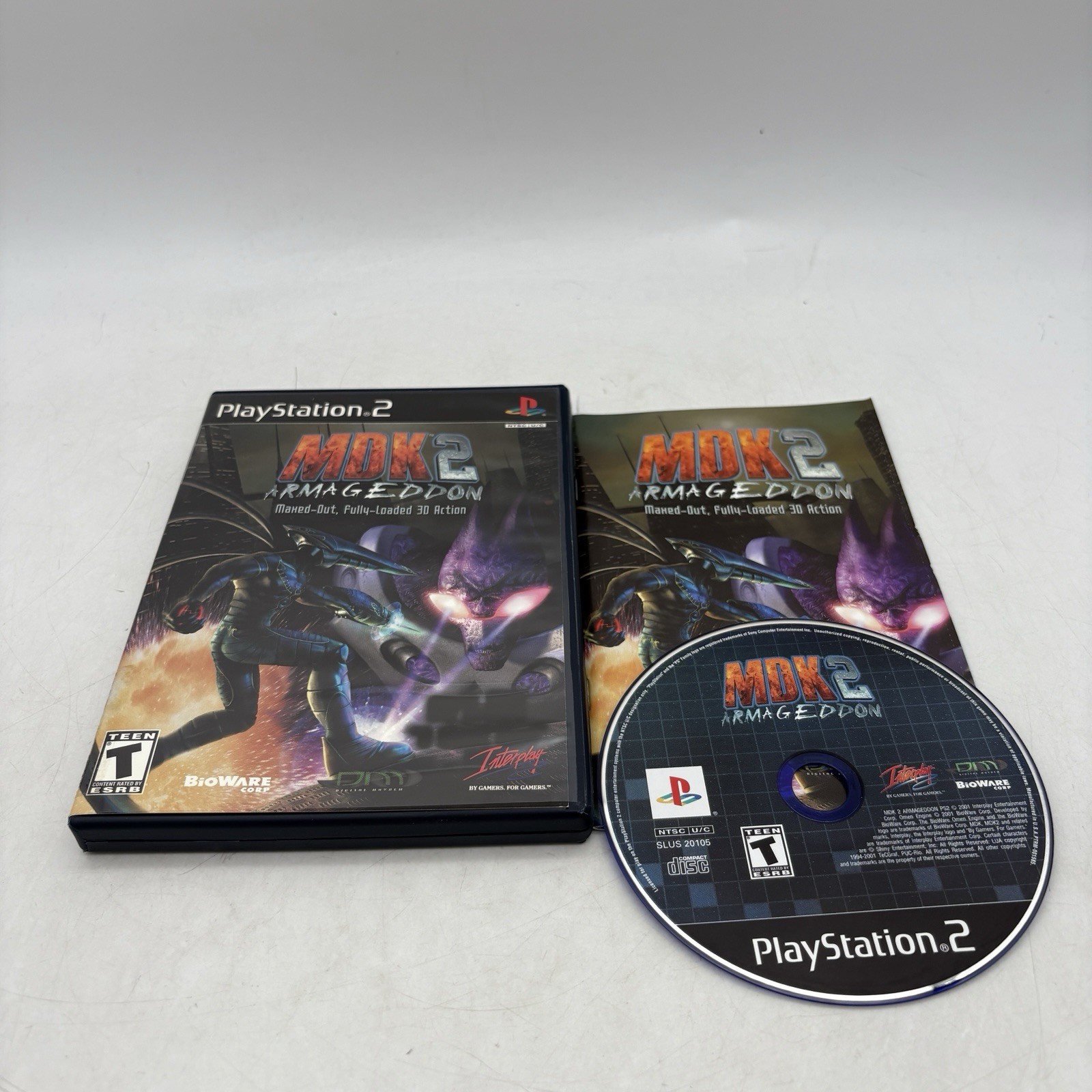 MDK 2 Armageddon PlayStation 2 PS2 Complete w/ Manual CIB Tested