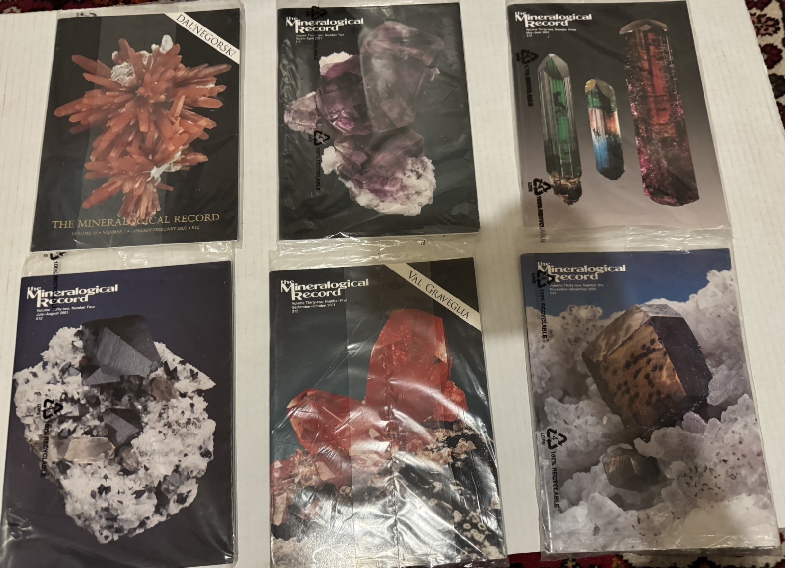 LARGE LOT of 43 Issues of the Mineralogical Record - 2000s 