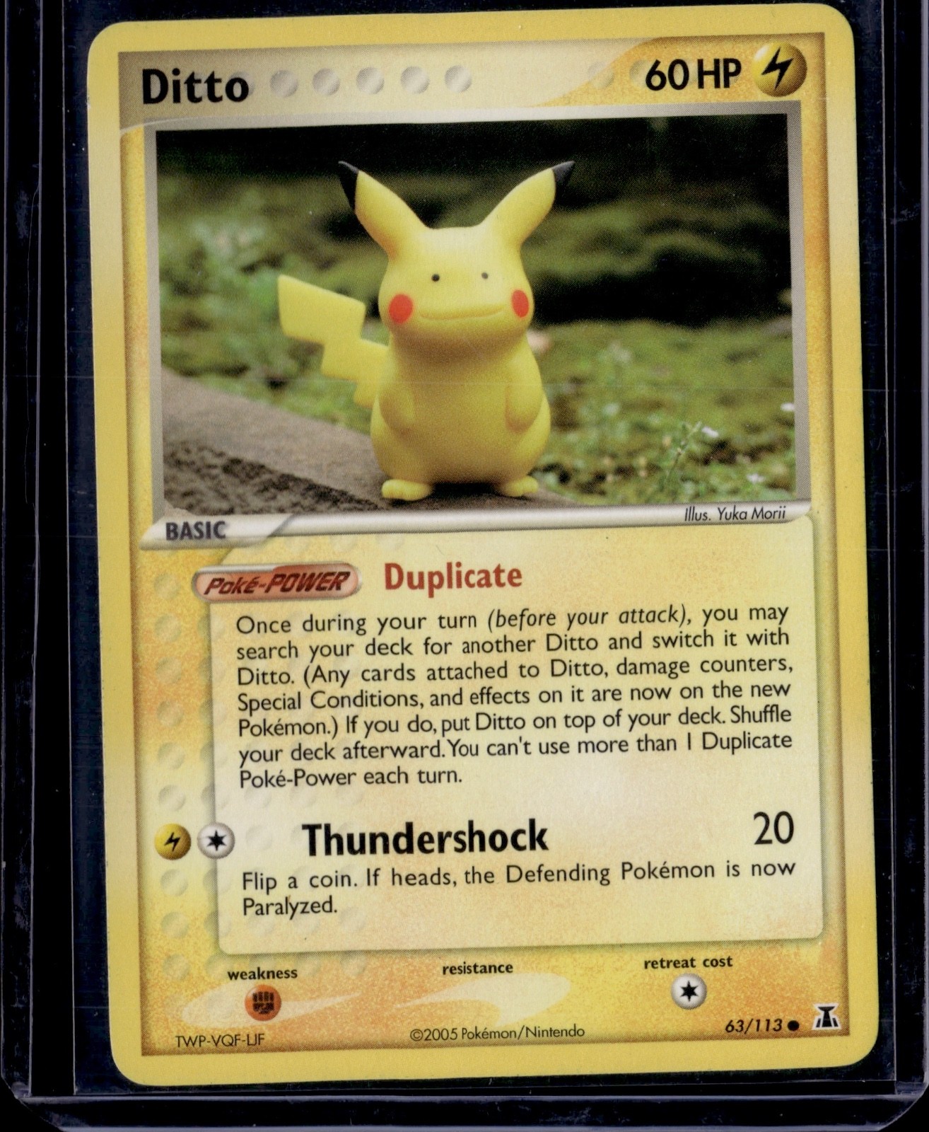 Ditto (Pikachu) Common EX Delta Species 063/113 NM