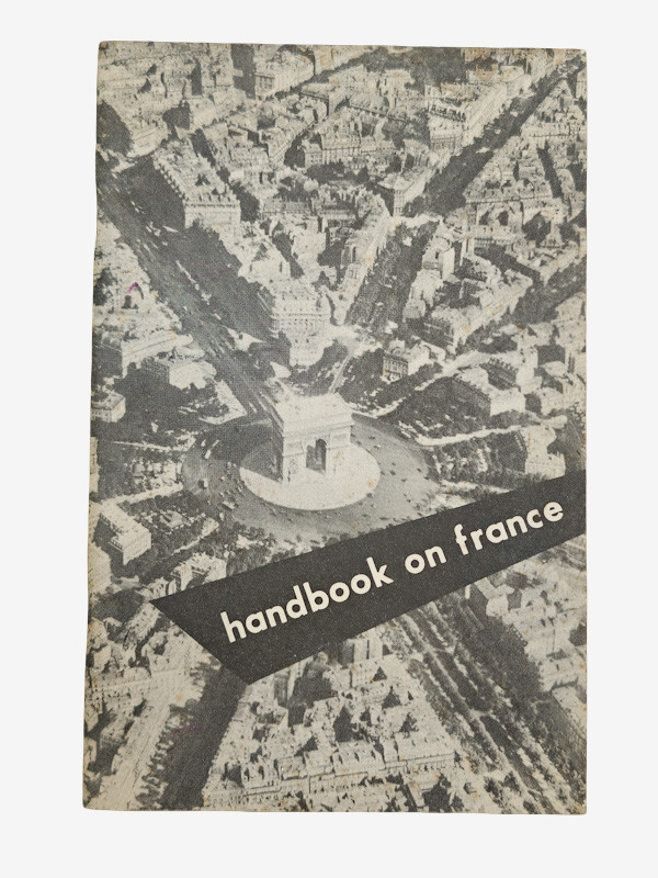 1955 Handbook on France USAREUR US Army Europe NATO Cold War Military Guide