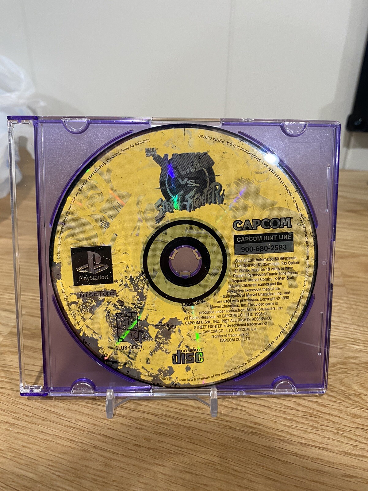 X-men vs Street Fighter, Capcom (Sony PlayStation 1) Disc Only Does Not Read
