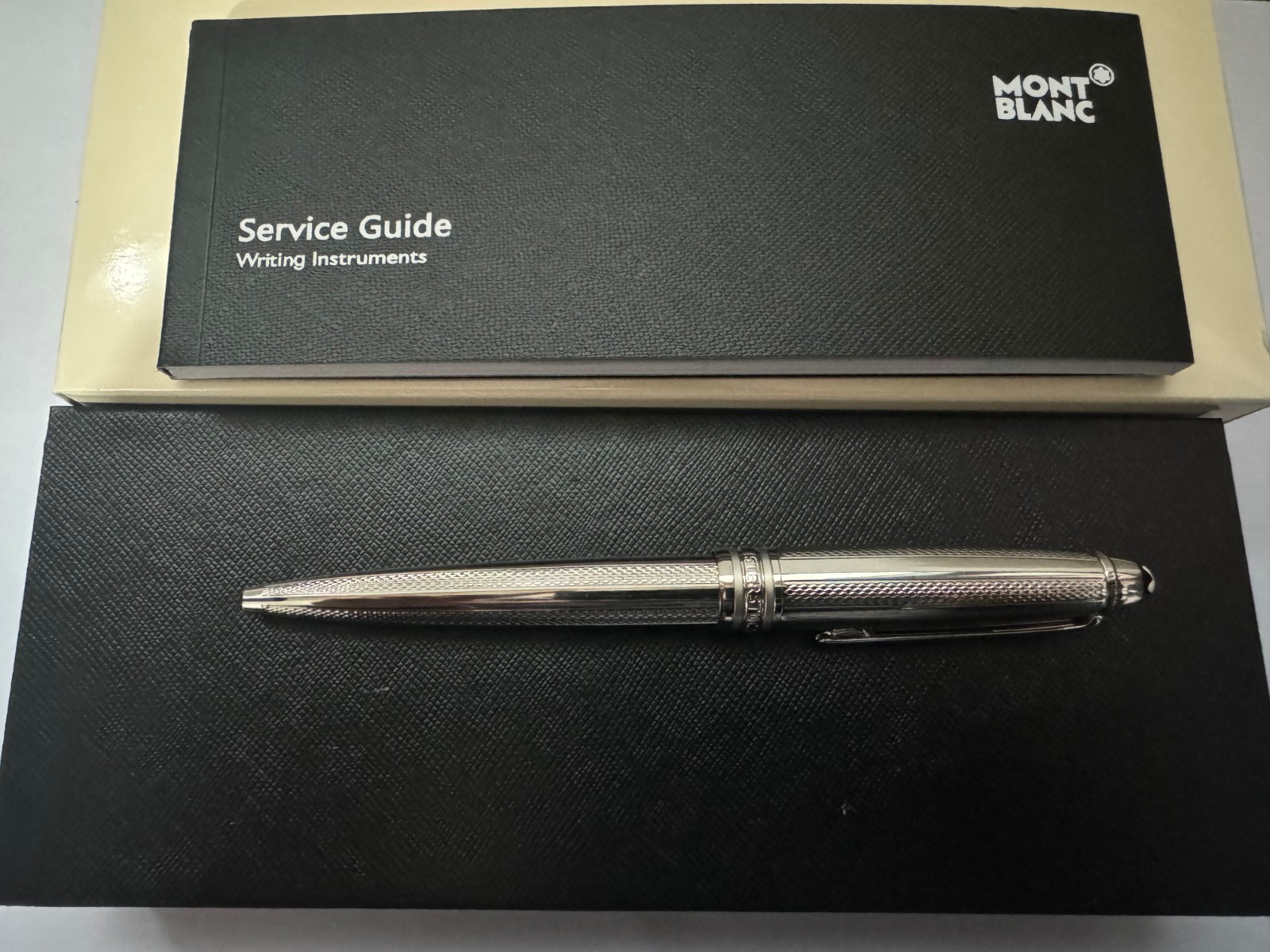Montblanc Meisterstuck Solitaire 163 Ballpoint Pen with Silver Trim