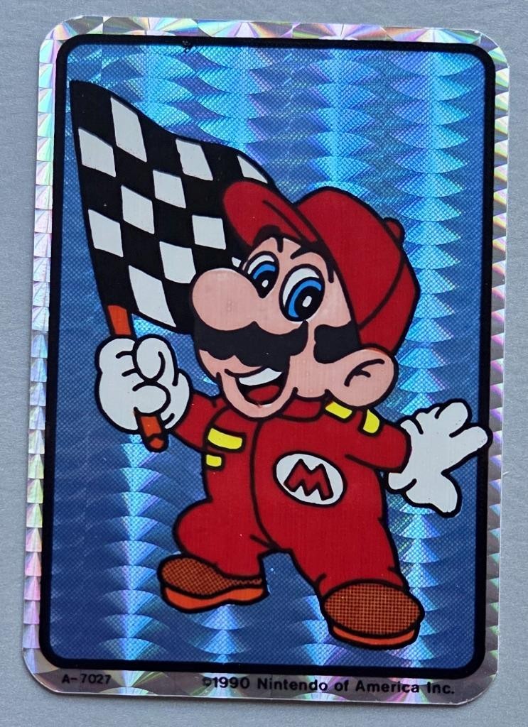 VTG 1990 Super Mario Bros Prismatic Vending Machine Sticker A-7027 by Nintendo