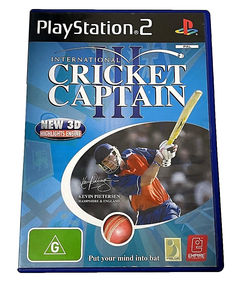 International Cricket Captain III PS2 PAL *Complete*